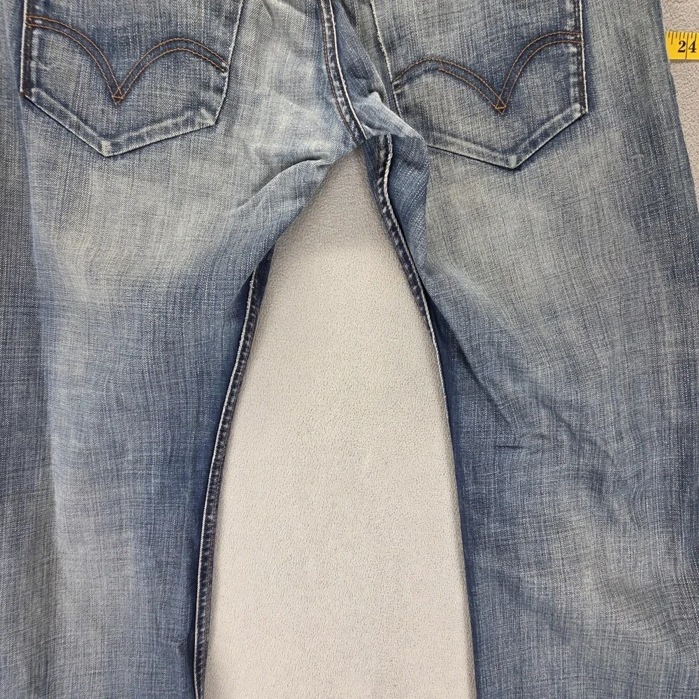 Vintage Levis Engineered Jeans Mens Blue Button Fly Medium Wash Fits 32x30